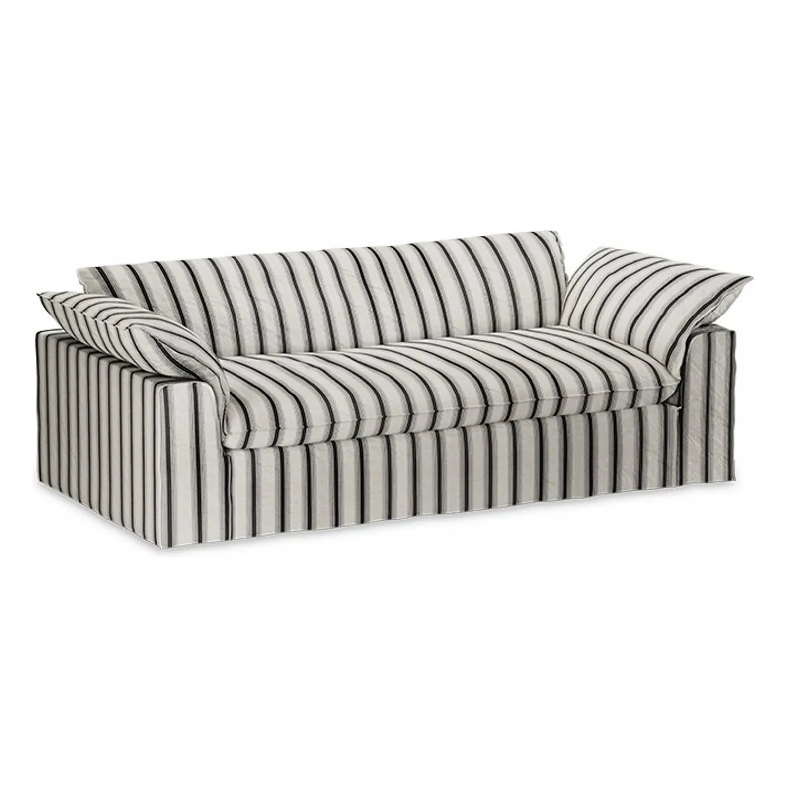 HKliving - Nomad 3-seater striped sofa | Chalk