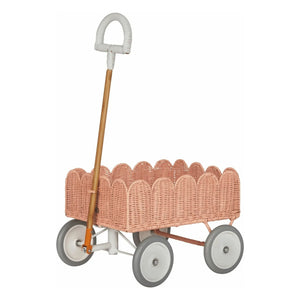 Olli Ella - Leaf Rattan Cart | Peach