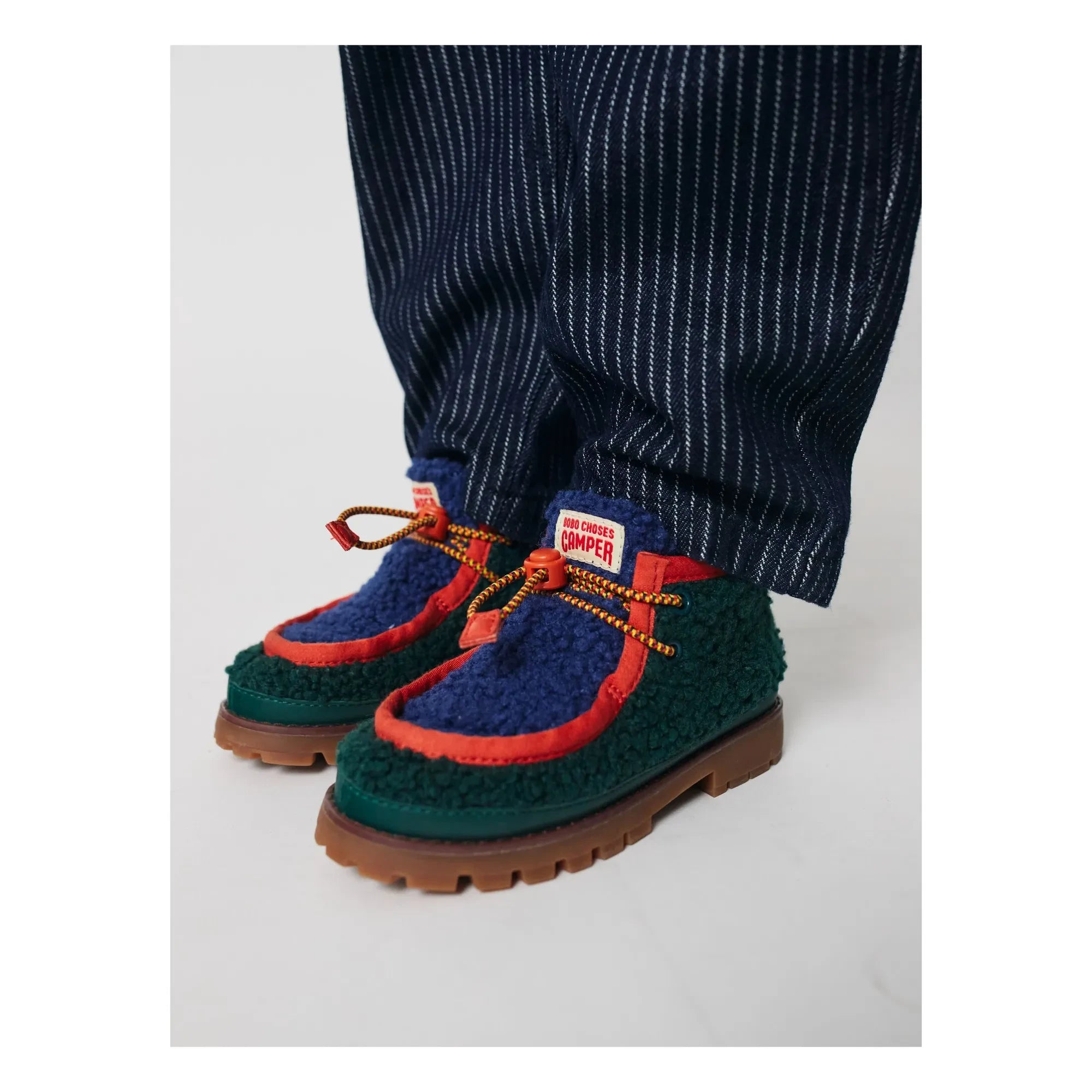 Bobo Choses - Wallabee Sherpa Style Derby Shoes - Bobo Choses x Camper | Green