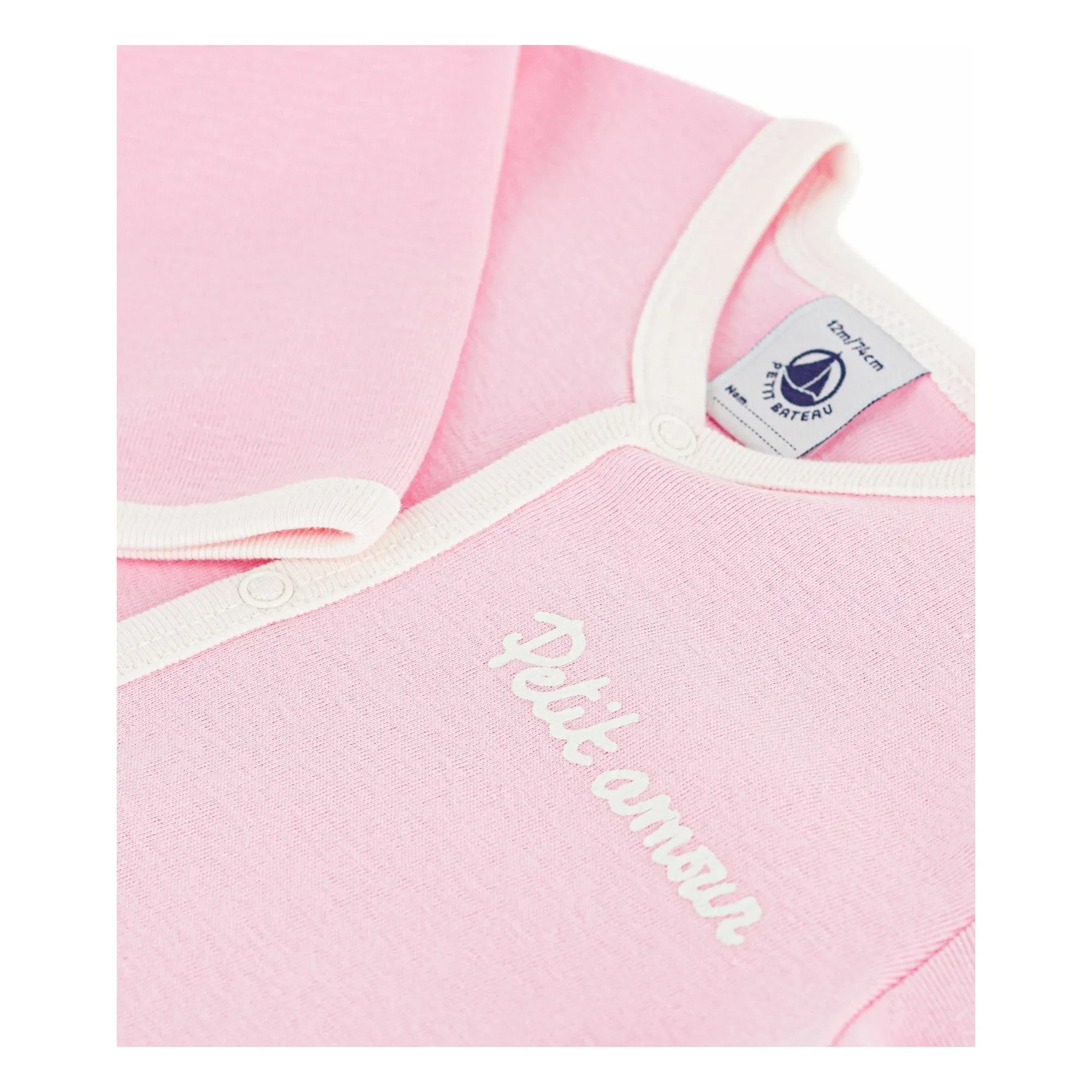 Petit Bateau - Dors Bien Petit Amour Organic Cotton Pajamas | Pink