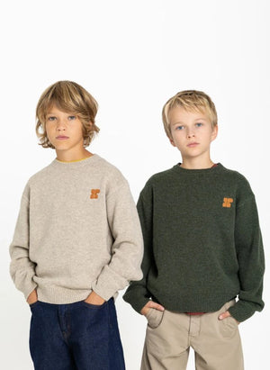 Hundred Pieces - Mika Merino Wool Sweater | Grey Melange