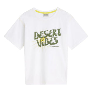 Scotch & Soda - Desert Breeze Art Print T-Shirt | White