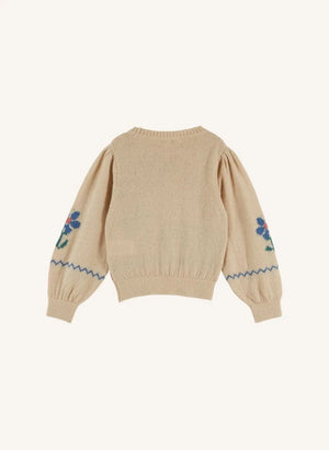 Emile et Ida - Cherry sweater | Ecru
