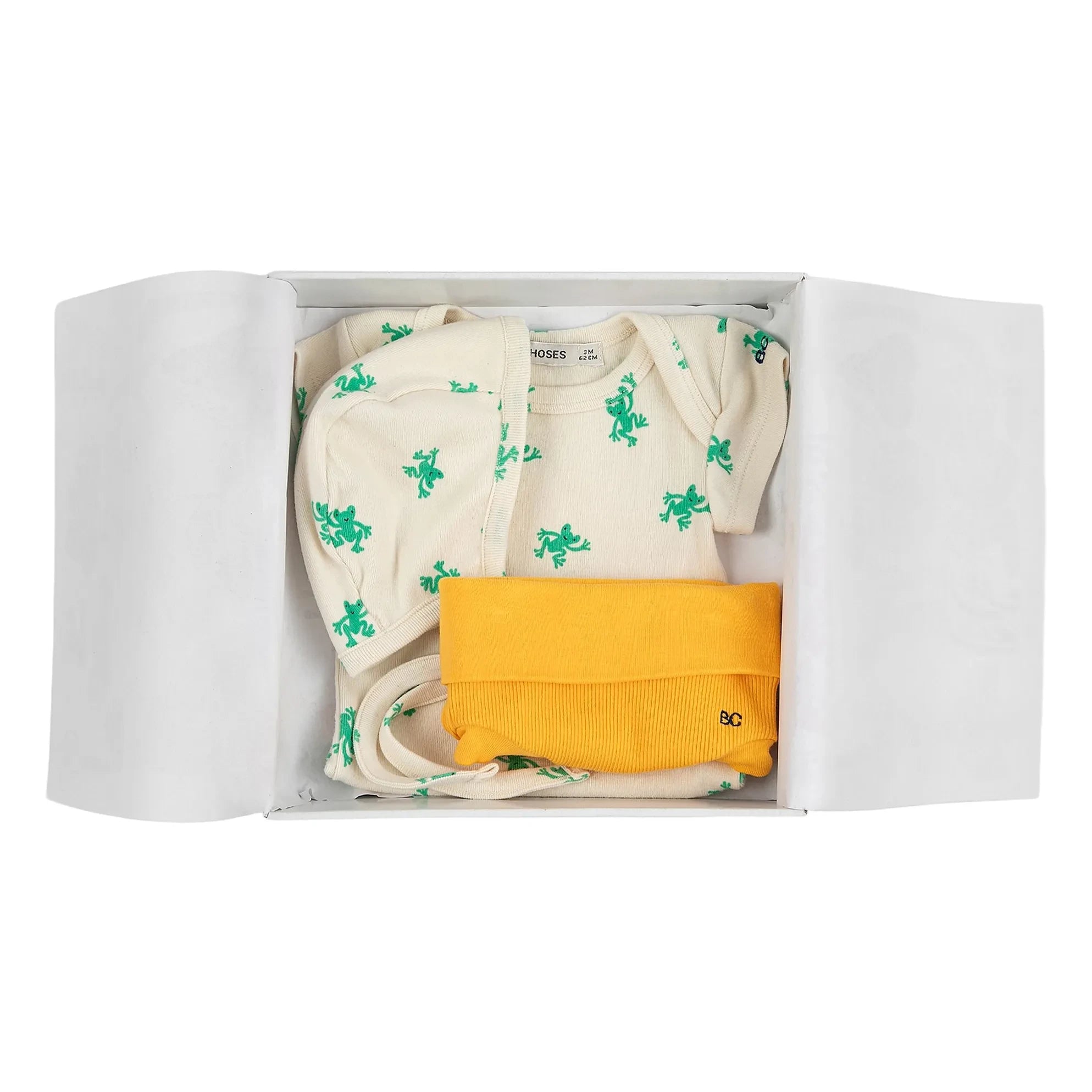 Bobo Choses - Organic Cotton Romper and Frog Shorts Set | Ecru