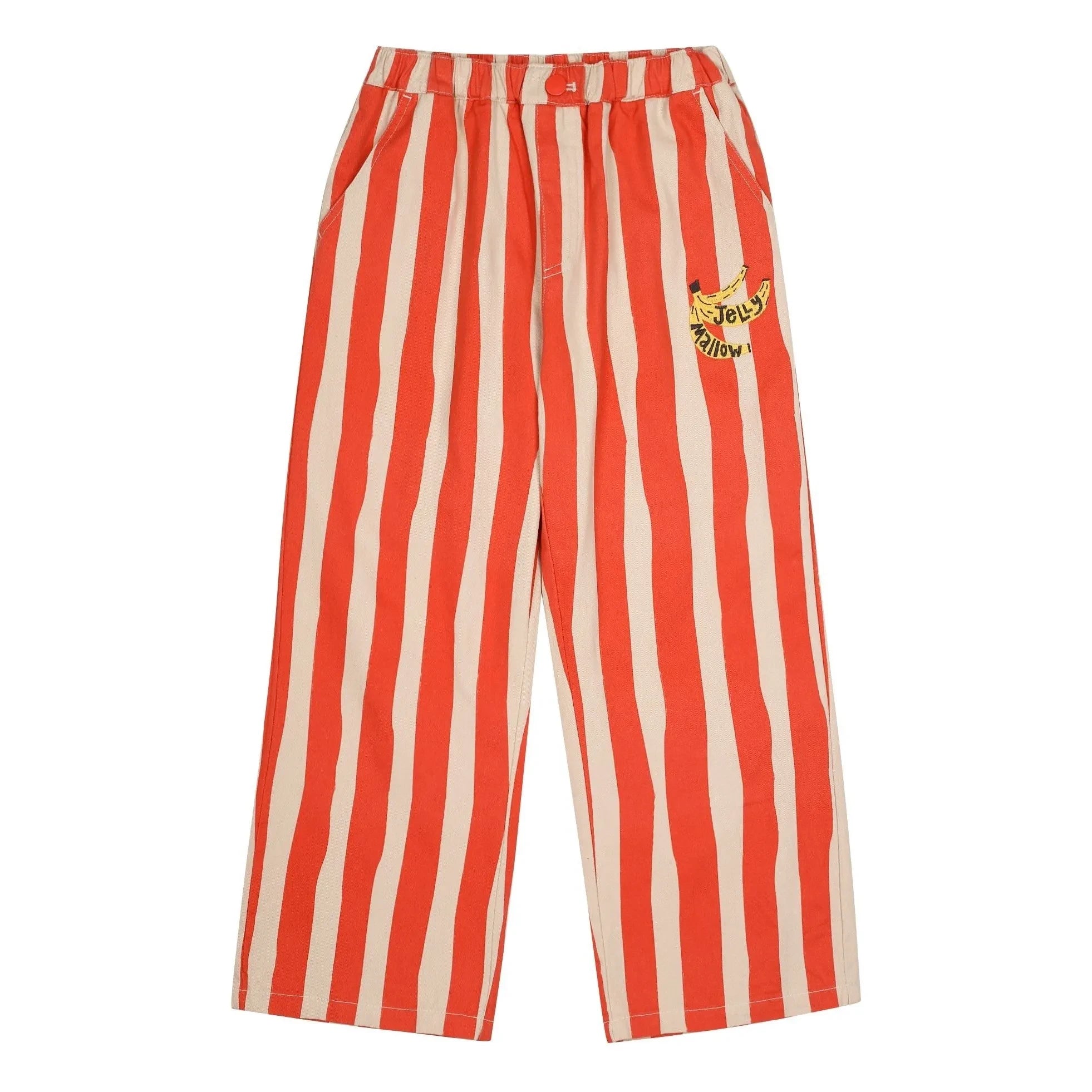 Jelly Mallow - Striped Pants | Red