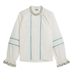 Scotch & Soda - Embroidered Blouse | Ecru
