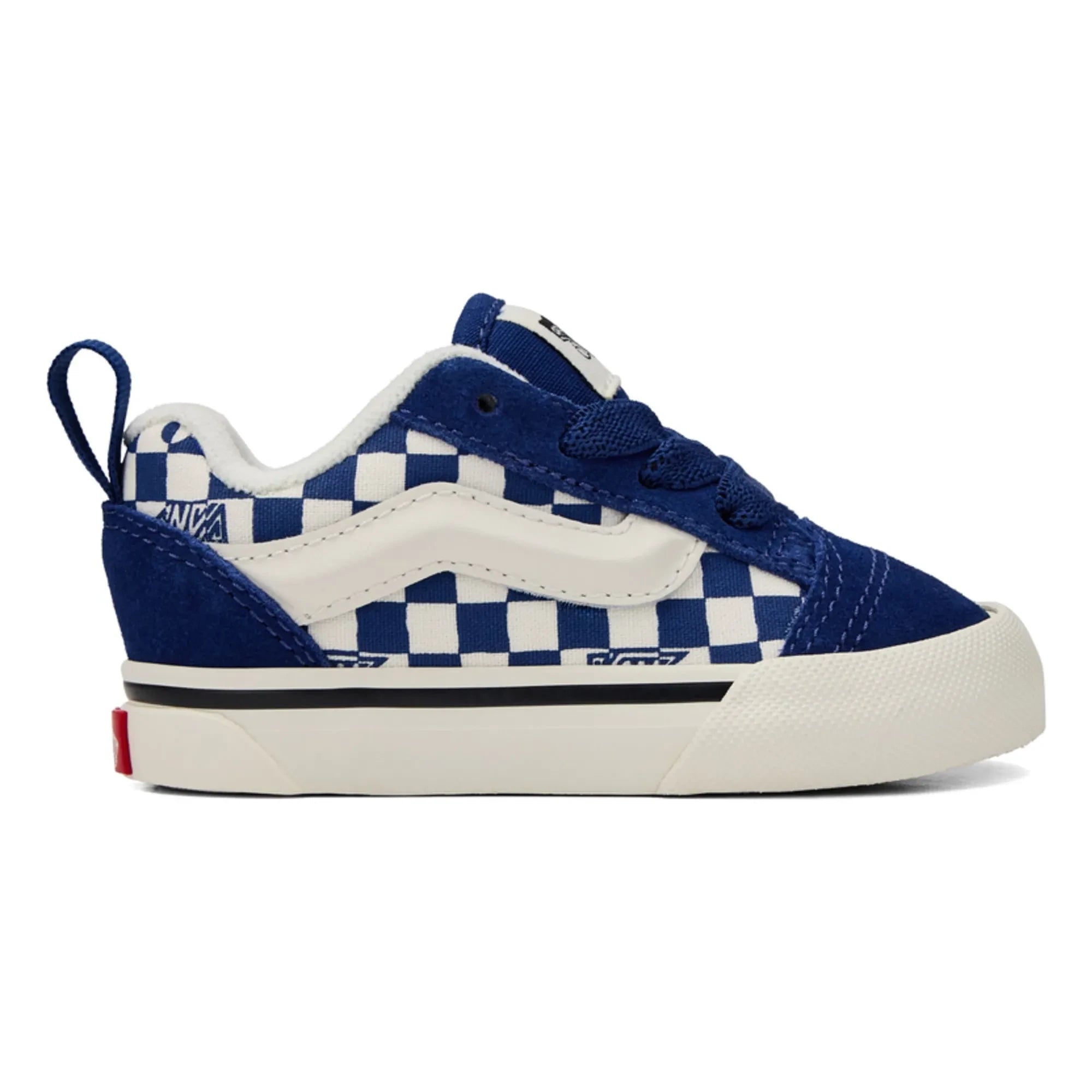 Vans - Elastic Laced Sneakers Knu Skool Geo Check | Blue