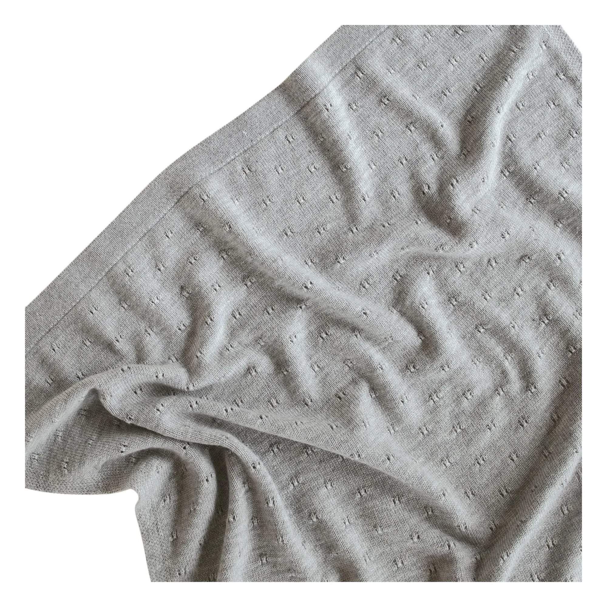 Hvid - Bibi Merino Wool Blanket | Gray