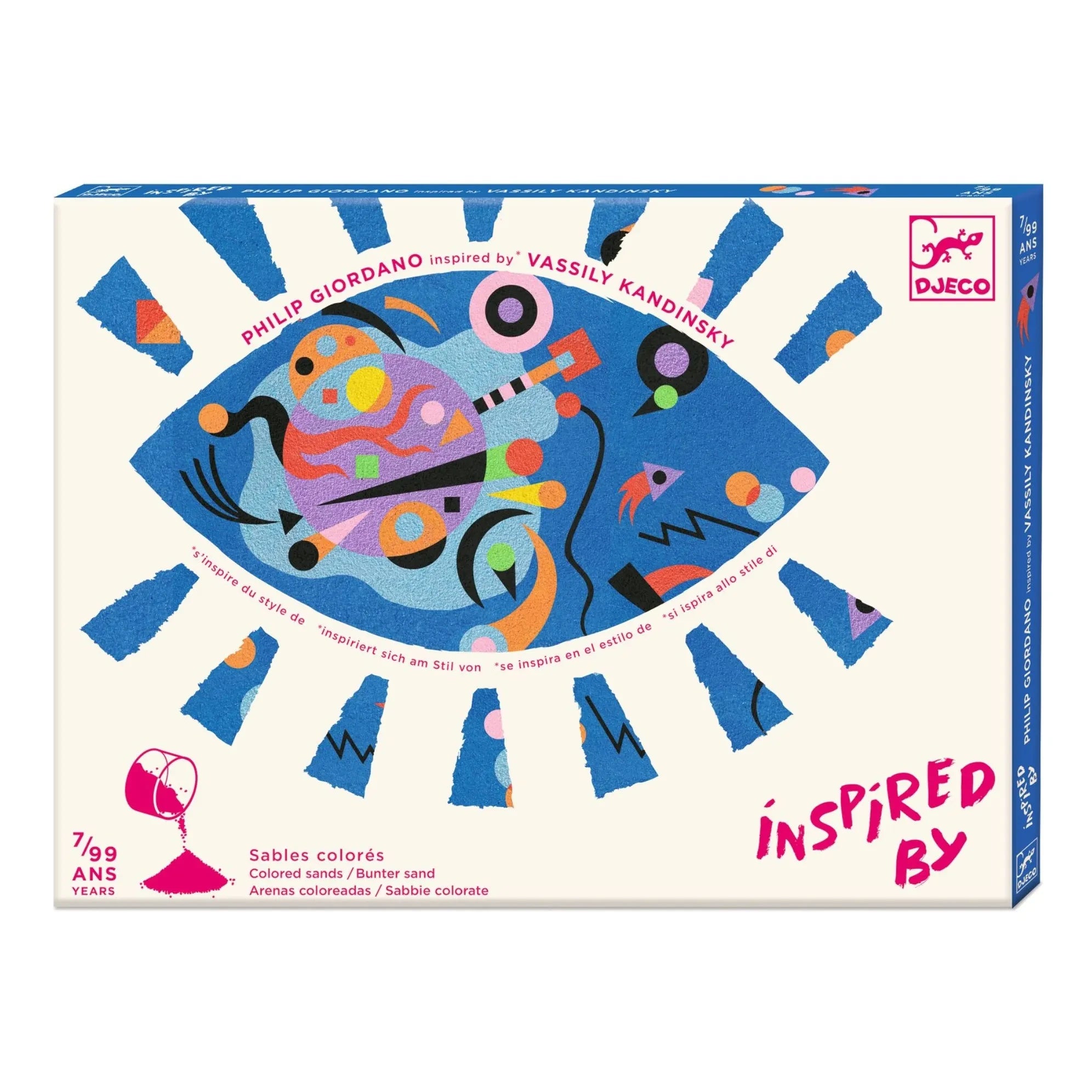 Djeco - Abstract Colorful Sand Activity Set