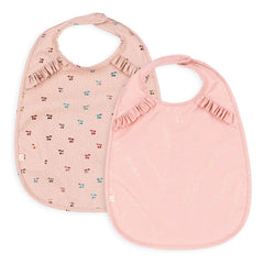 Konges Sløjd - Cherry Sparkle Bibs - 2-piece Set | Pink