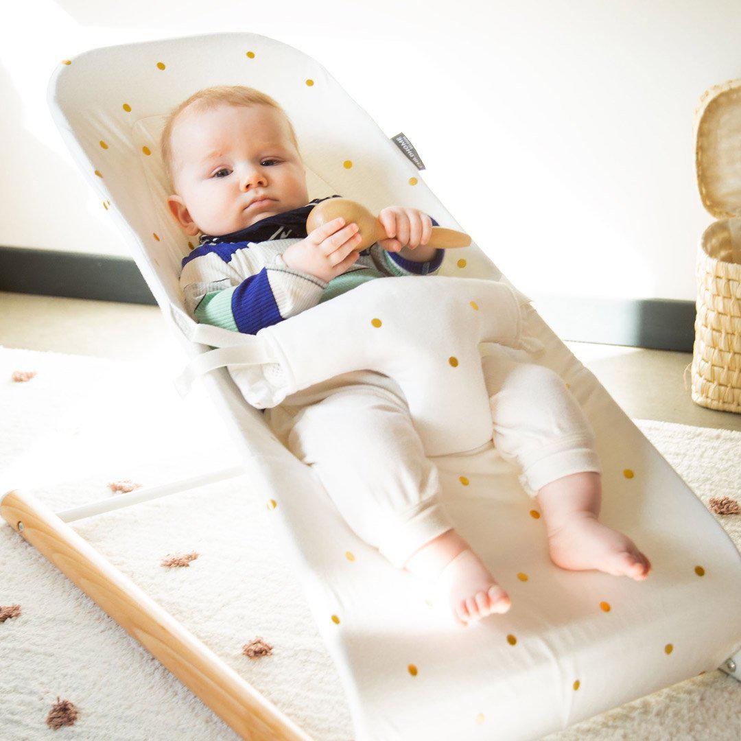 Outlet - Childhome Evolux Bouncer Cover - Gold Dots-Baby Bouncer Seat Covers- | Natural Baby Shower