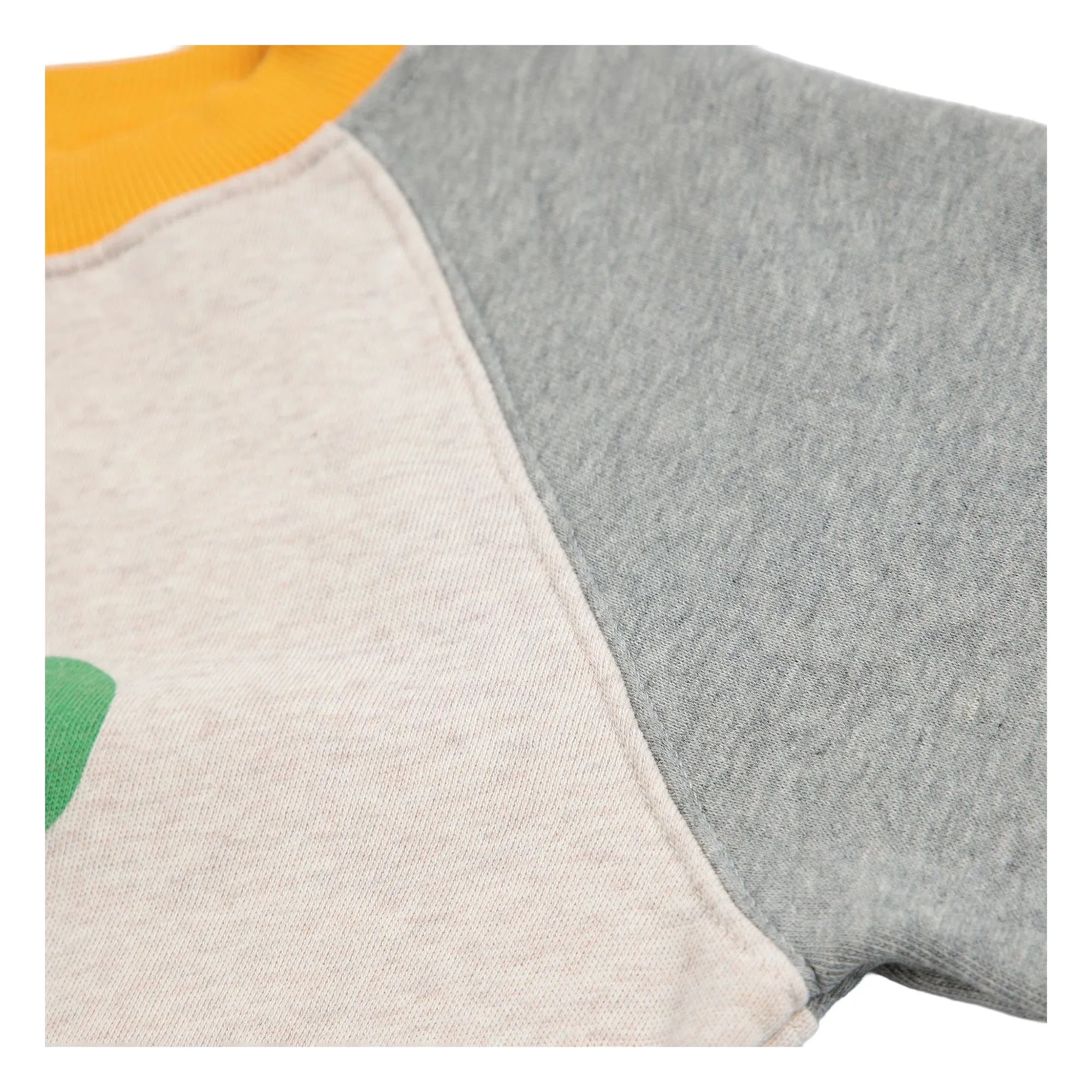 Bobo Choses - Color Block Clover Organic Cotton Sweatshirt | Light Gray