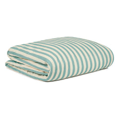 Nobodinoz - Sheldon Stripes Duvet Cover | Turquoise