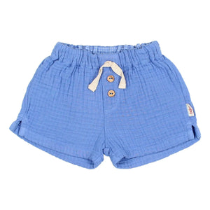 Búho - Cotton muslin shorts | Light Blue