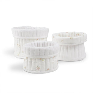 CuddleCo 3pk Storage Baskets - Cashmere Meadow-Storage Baskets-Cashmere Meadow- | Natural Baby Shower