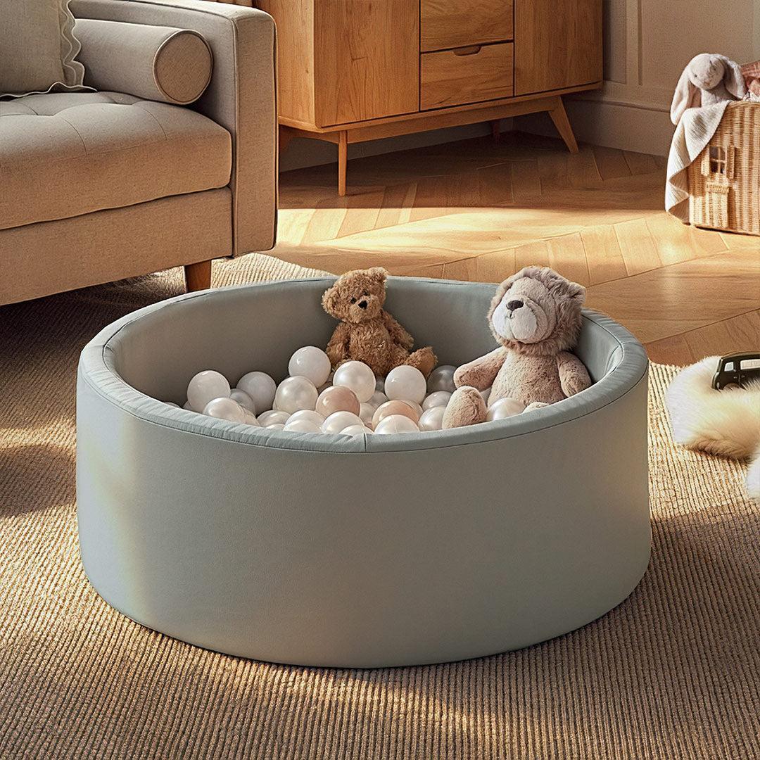 CuddleCo Ball Pit with Balls - Sea Salt-Ball Pits-Sea Salt- | Natural Baby Shower