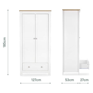 CuddleCo Burford 3pc Set - White/Oak-Nursery Sets-White/Oak- | Natural Baby Shower