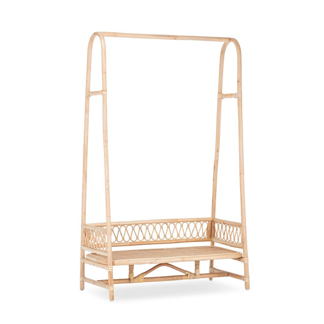 CuddleCo Aria Clothes Rail - Rattan-Clothing Storage-Rattan- | Natural Baby Shower