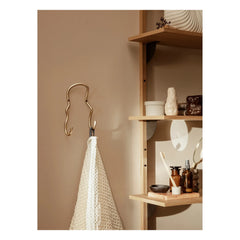 Ferm Living - Curvature Double Wall Hook | Brass