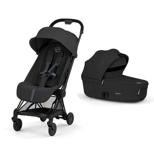 CYBEX Coya Comfort Compact Stroller - Sepia Black/Black-Strollers-Sepia Black/Black-With Carrycot | Natural Baby Shower