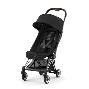 CYBEX Coya Compact Stroller - Sepia Black-Strollers-Sepia Black/Matt Black- | Natural Baby Shower