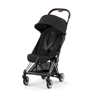 CYBEX Coya Compact Stroller - Sepia Black-Strollers-Sepia Black/Chrome Dark Brown- | Natural Baby Shower