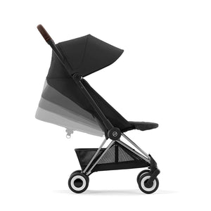 CYBEX Coya Compact Stroller - Sepia Black-Strollers-Sepia Black/Matt Black- | Natural Baby Shower