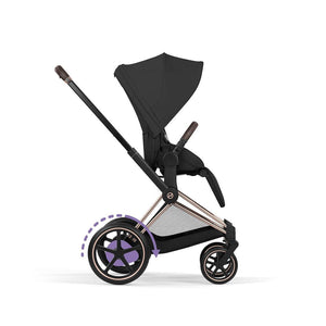 CYBEX e-Priam Comfort Pushchair & Foldable Carrycot - Sepia Black/Rose Gold-Strollers-Sepia Black/Rose Gold- | Natural Baby Shower