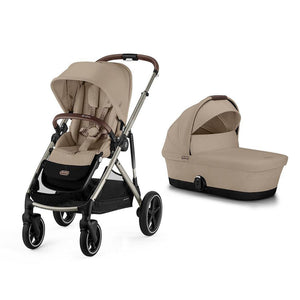 CYBEX Gazelle S Pushchair - Almond Beige - Taupe-Strollers-Almond Beige-With Carrycot | Natural Baby Shower