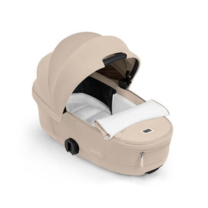CYBEX Mios Comfort Pushchair & Foldable Carrycot - Cozy Beige/Black-Strollers-Cozy Beige/Black- | Natural Baby Shower