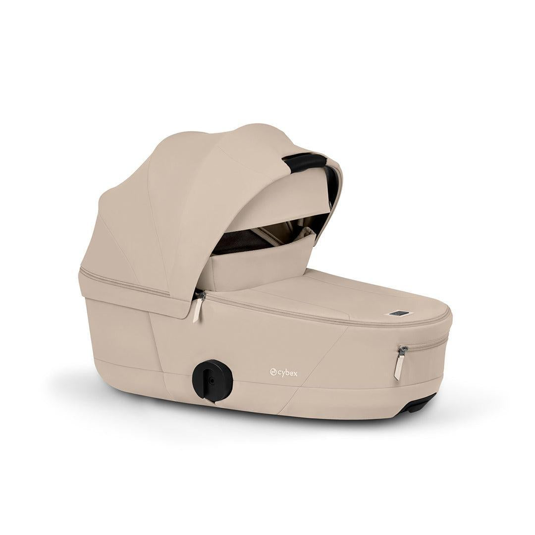 CYBEX Mios Comfort Pushchair & Foldable Carrycot - Cozy Beige/Black-Strollers-Cozy Beige/Black- | Natural Baby Shower