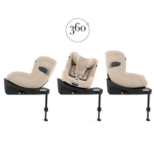 CYBEX Sirona Ti i-Size Plus Car Seat - Cozy Beige-Car Seats-Cozy Beige- | Natural Baby Shower
