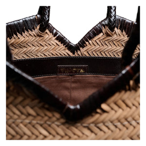 Vipera - Cabas Crudelia Two-Tone Leather | Taupe Brown