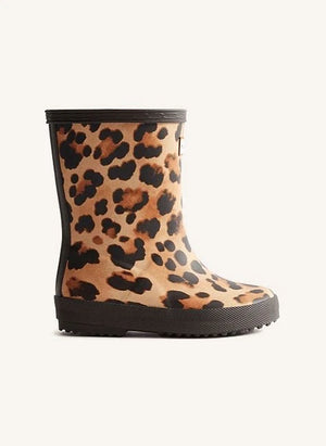 Hunter - First Leopard Rain Boots | Brown