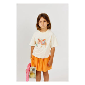 Arsène et Les Pipelettes - Horse T-Shirt Organic Cotton | Ecru