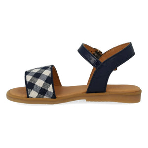 Angulus - Carreaux Sandals | Navy Blue