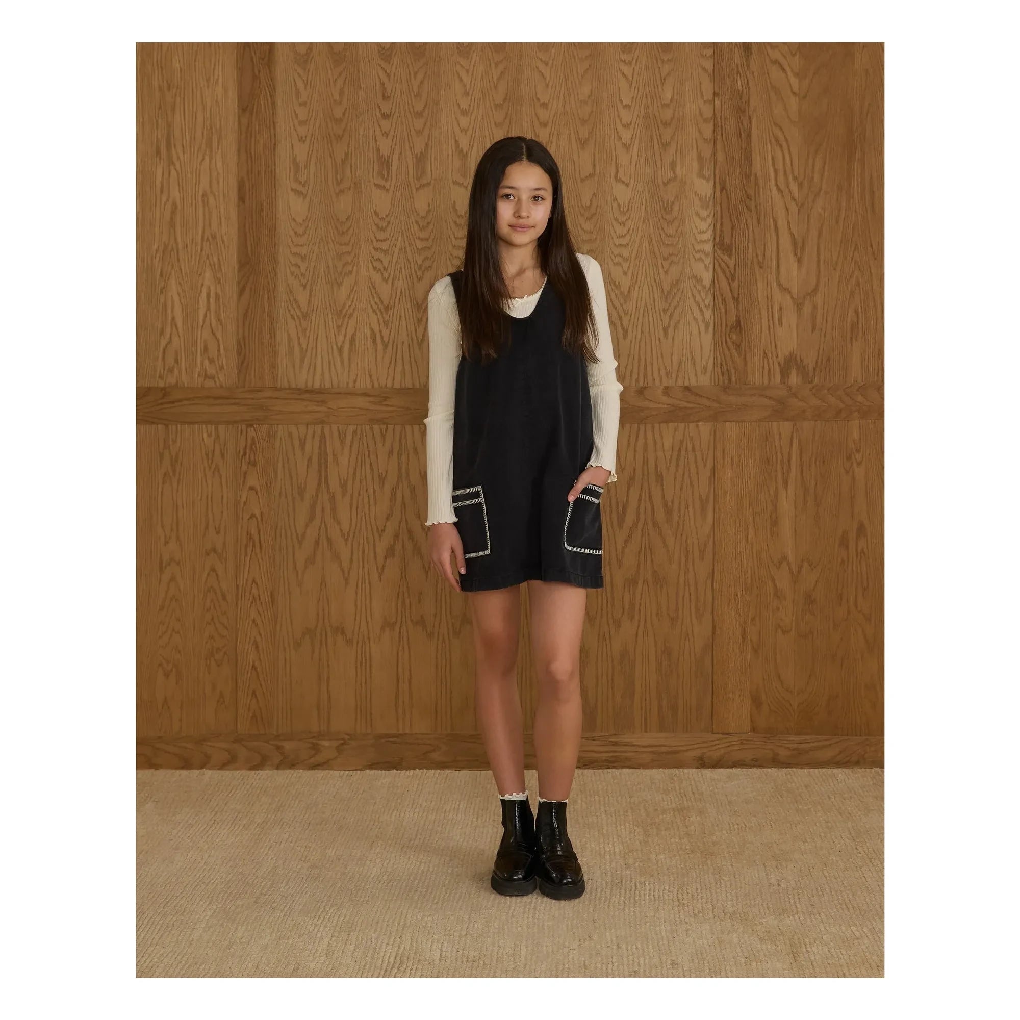 Rylee + Cru - Denim Dress | Black Denim