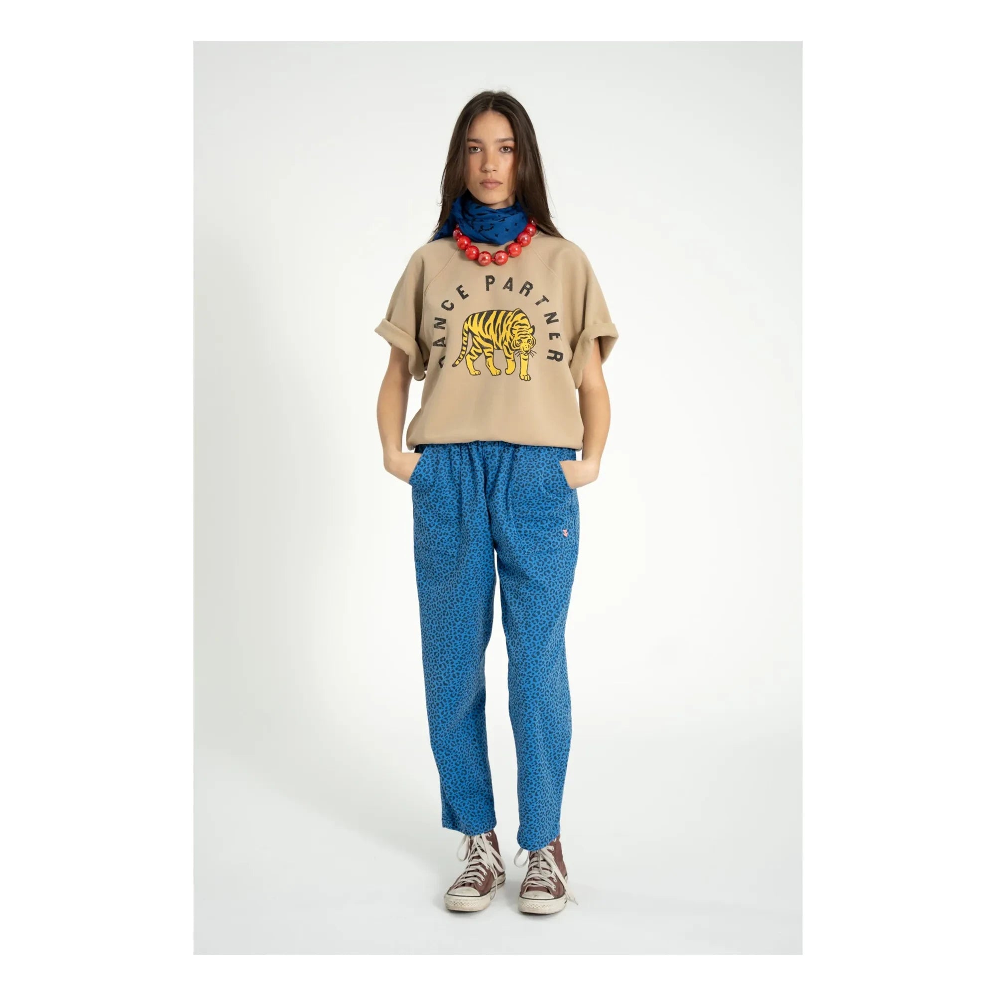 Sisters Department - Violette Organic Cotton Short Sleeve Sweatshirt | Brown