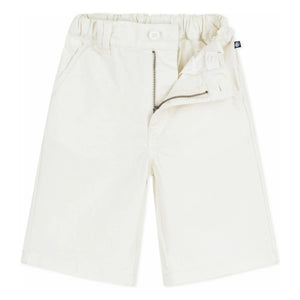 Petit Bateau - Solid Twill Bermuda Shorts | Ecru