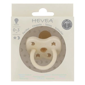 Hevea - Natural Rubber Round Pacifier | Milk
