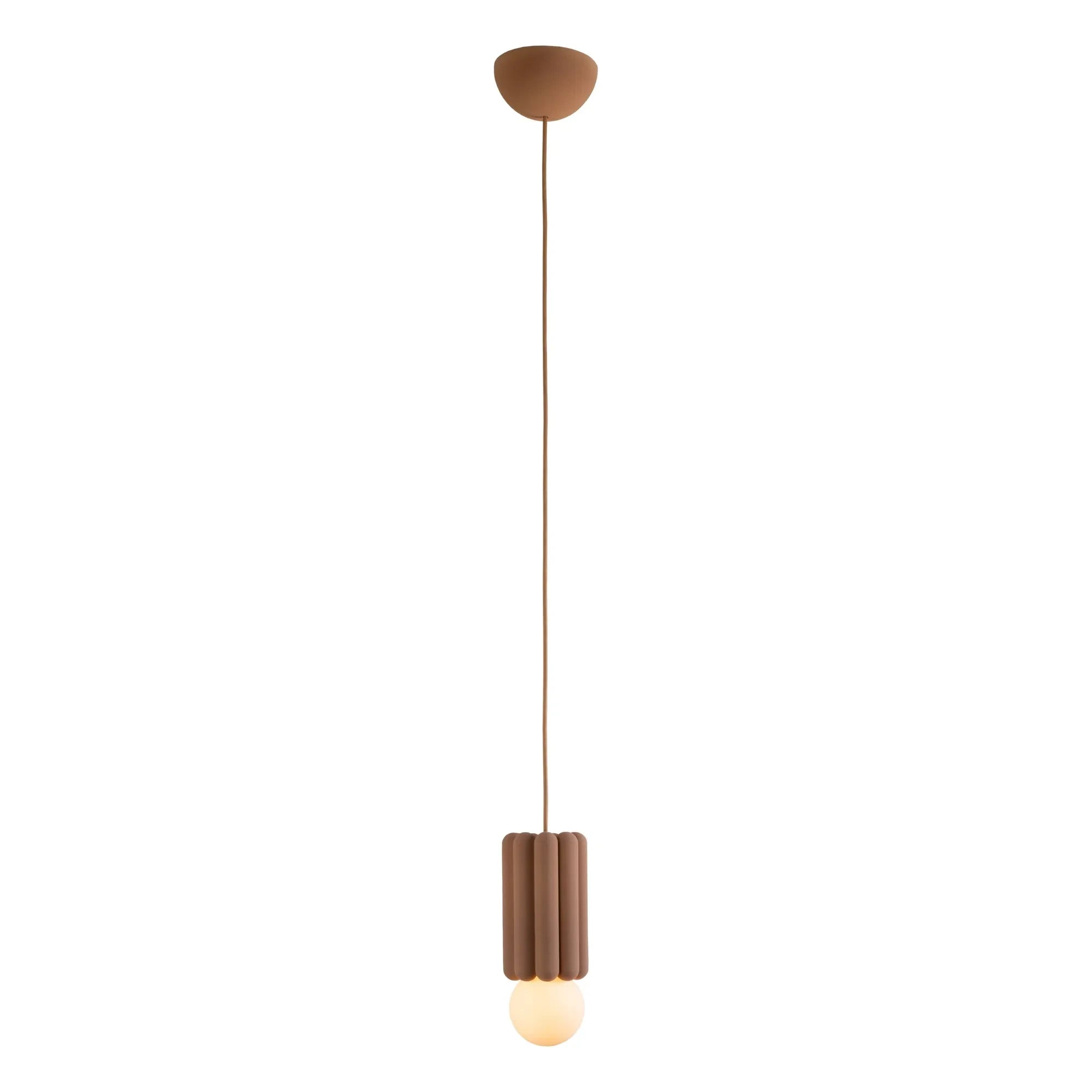 Schneid Studio - Stucco 3 Pendant Ceramic Lamp | Brown