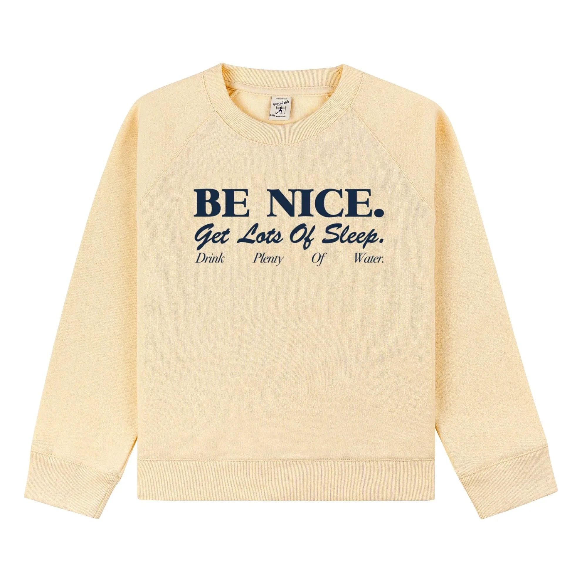 Sporty & Rich - Sweat Be Nice | Açık Sarı
