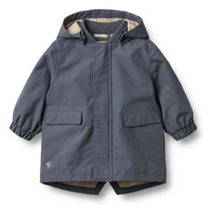 Wheat - Alke Recycled Fiber Parka | Grey Blue
