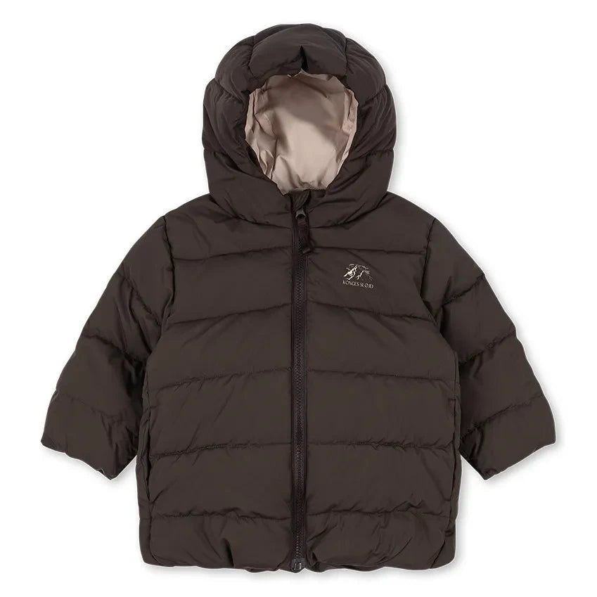 Konges Sløjd - Alpi Recycled Fiber Hooded Down Jacket | Brown