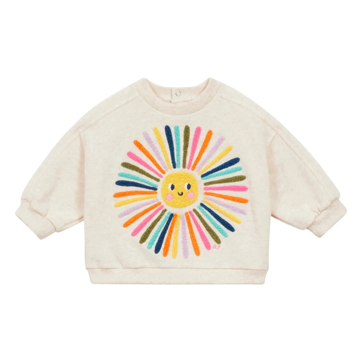 Arsène et Les Pipelettes - Sweat Soleil Organic Cotton | Heather Beige