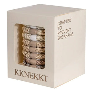 Bon Dep - Set of 8 Kknekki Nude Edition Hair Ties | Natural