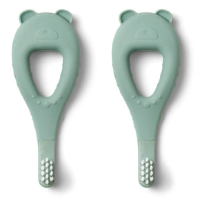 Liewood - Janelle Silicone Baby Toothbrushes - Set of 2 | Peppermint