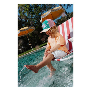 Hello Hossy - Trucker Garden Joy Curved Visor Hat Recycled Fibers | Green