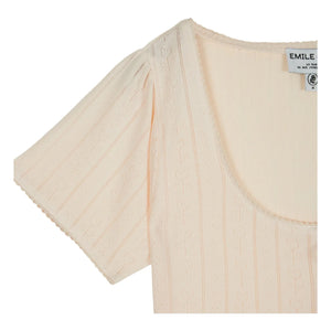 Emile et Ida - Modal Cotton T-Shirt | Cream