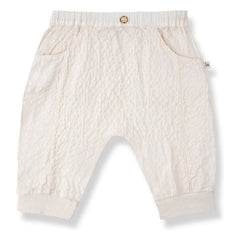 1+ in the family - Olimpo Seersucker Pants | Ecru